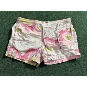 Vilebrequin Kids Girls Bathing Suit Shorts Bottoms Size 8 Pink White Fish